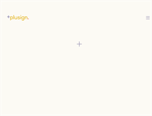 Tablet Screenshot of plusign.com
